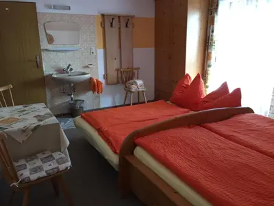 Ein Bett oder Betten in einem Zimmer der Unterkunft Haus Holaus Helga