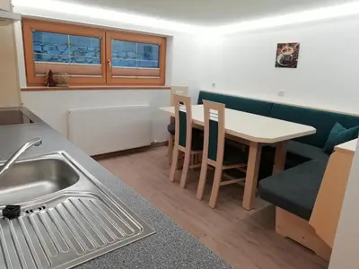 Küche/Küchenzeile in der Unterkunft Ferienwohnung Angererhof