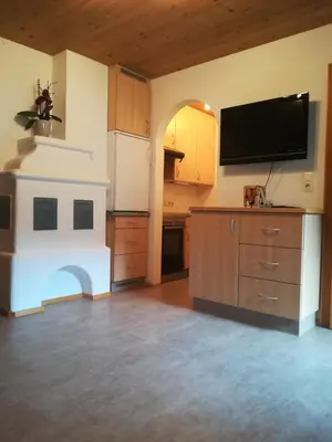 Küche/Küchenzeile in der Unterkunft Ferienwohnung Angererhof