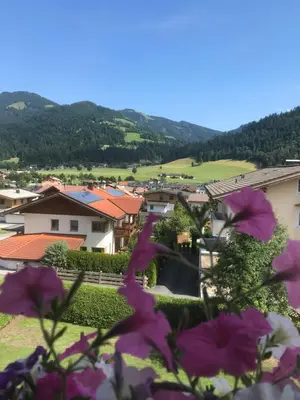 Ein allgemeiner Bergblick oder ein Berglick von der Ferienwohnung aus