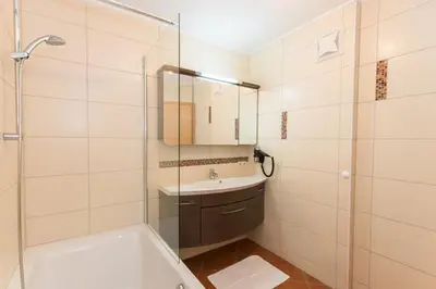 Ein Badezimmer in der Unterkunft Appartment Hotel Mitterer