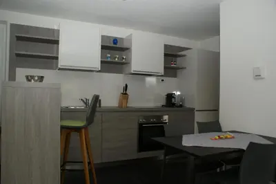 Küche/Küchenzeile in der Unterkunft Haus Kibitz
