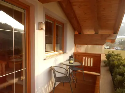 Ein Balkon oder eine Terrasse in der Unterkunft Apartment Doll