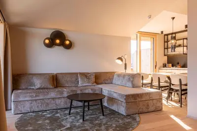 Ein Sitzbereich in der Unterkunft Kitzbühel Suites by ALPS RESORTS