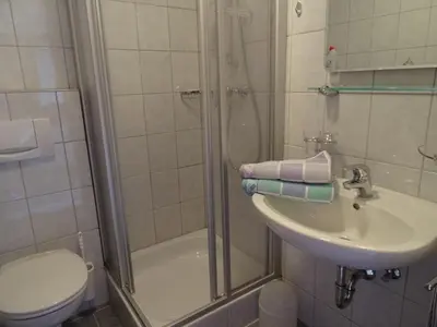 Ein Badezimmer in der Unterkunft Ferienwohnungen Niederacher