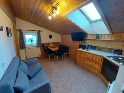 Küche/Küchenzeile in der Unterkunft Haus Bacher Leogang