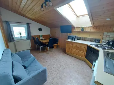 Küche/Küchenzeile in der Unterkunft Haus Bacher Leogang
