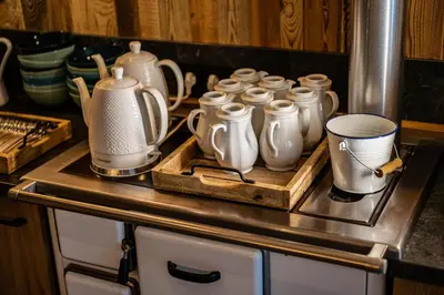 Kaffee-/Teezubehör in der Unterkunft Hotel Landhaus Tirolerherz