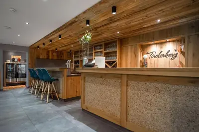 Küche/Küchenzeile in der Unterkunft Hotel Landhaus Tirolerherz