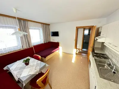 Küche/Küchenzeile in der Unterkunft Haus Luxer