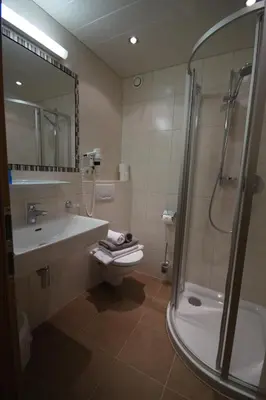 Ein Badezimmer in der Unterkunft Appartement Gästehaus Aloisia
