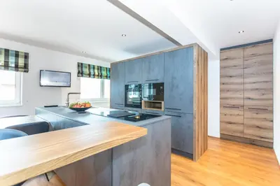 Küche/Küchenzeile in der Unterkunft lechner living apartments