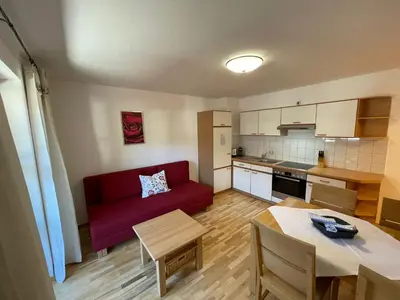 Küche/Küchenzeile in der Unterkunft Haus Monika