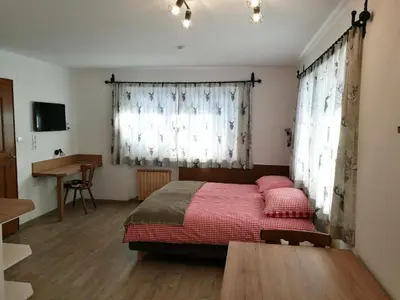 Ein Bett oder Betten in einem Zimmer der Unterkunft Chalet Glockenhof