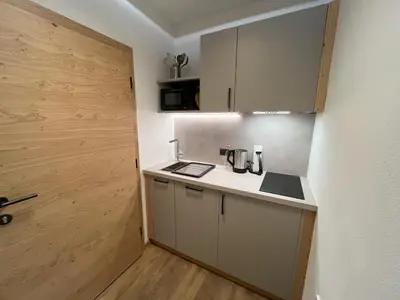 Küche/Küchenzeile in der Unterkunft Appartements Liftstüberl Ski IN- Ski OUT