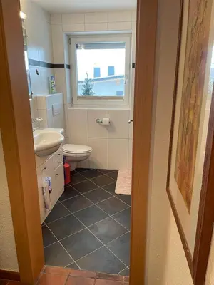 Ein Badezimmer in der Unterkunft Apart Anfang