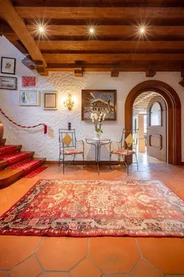 Ein Sitzbereich in der Unterkunft Villa Emma