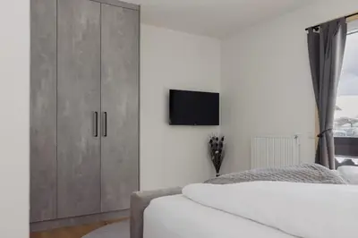 Ein Bett oder Betten in einem Zimmer der Unterkunft Ferienhaus Streif LXL