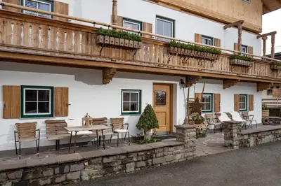 Ein Balkon oder eine Terrasse in der Unterkunft Appartement Am Hof Untertann
