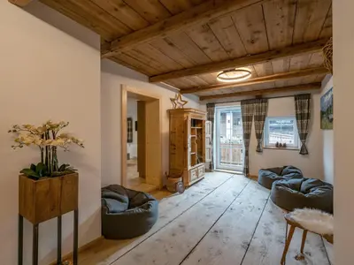 Ein Sitzbereich in der Unterkunft Appartement Am Hof Untertann