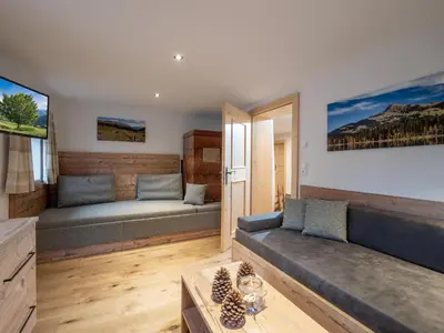 Ein Sitzbereich in der Unterkunft Appartement Am Hof Untertann