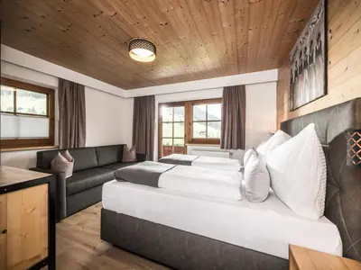 Ein Bett oder Betten in einem Zimmer der Unterkunft Birkheim