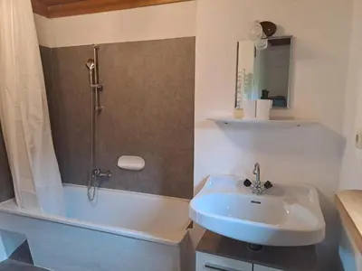 Ein Badezimmer in der Unterkunft Apartment Mayerhofer - Erdgeschosswohnung