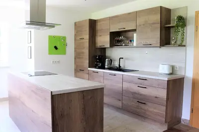 Küche/Küchenzeile in der Unterkunft Ferienwohnung am Einödhof