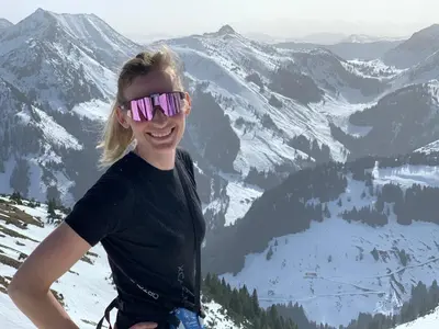 Ein allgemeiner Bergblick oder ein Berglick von der Ferienwohnung aus