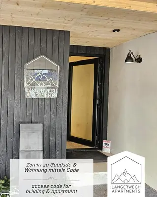 Ein Zertifikat, Auszeichnung, Logo oder anderes Dokument, das in der Unterkunft Langerwegh Apartments AP2 ausgestellt ist