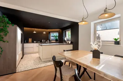 Küche/Küchenzeile in der Unterkunft Langerwegh Apartments AP2
