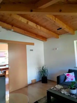 Ein Sitzbereich in der Unterkunft Ferienwohnung Trixi