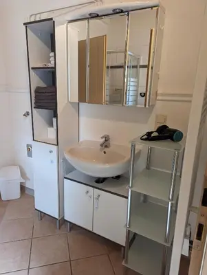 Ein Badezimmer in der Unterkunft Ferienwohnung Trixi