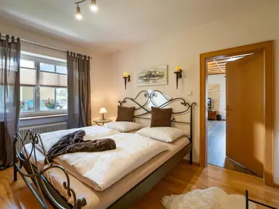 Ein Bett oder Betten in einem Zimmer der Unterkunft Ferienwohnung Luna
