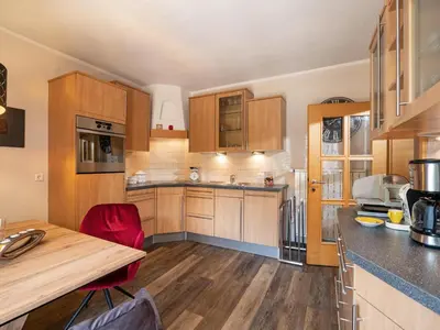 Küche/Küchenzeile in der Unterkunft Ferienwohnung Luna
