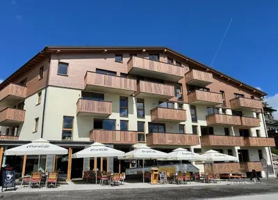 Das Gebäude in dem sich die Ferienwohnung befindet