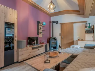 Küche/Küchenzeile in der Unterkunft Blumenwiese I