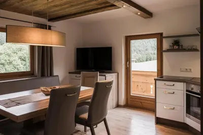Küche/Küchenzeile in der Unterkunft Chalet Gasteig