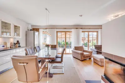 Küche/Küchenzeile in der Unterkunft Chalet Lux - Chaletdorf am Sonnenhang