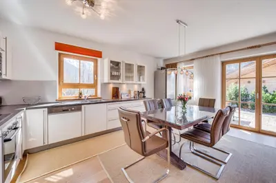 Küche/Küchenzeile in der Unterkunft Chalet Lux - Chaletdorf am Sonnenhang