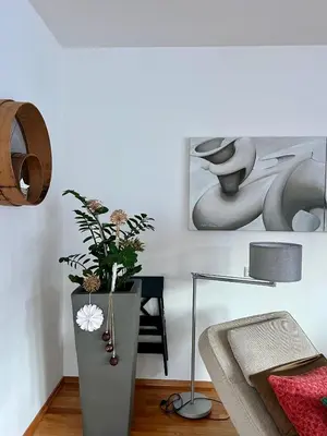 Ein Sitzbereich in der Unterkunft Art Appartement
