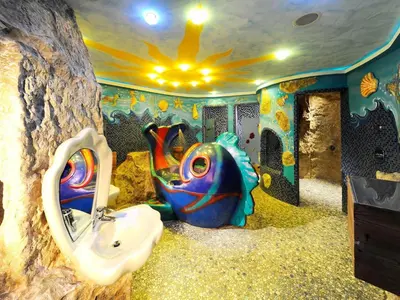 Der Kid's Club in der Unterkunft Chalet in the Seeblick campsite in Kramsach