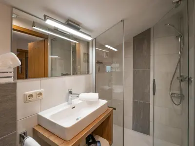 Ein Badezimmer in der Unterkunft Ferienhaus Riedlsperger