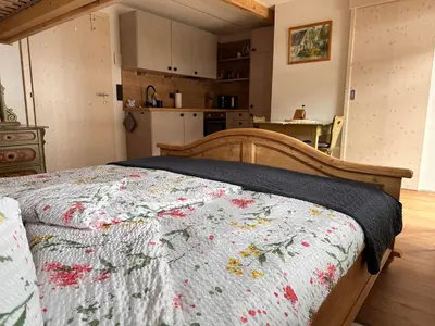 Ein Bett oder Betten in einem Zimmer der Unterkunft Obinghof