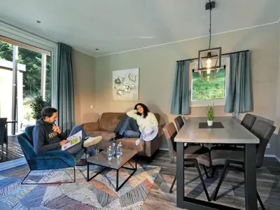 Ein Sitzbereich in der Unterkunft Chalet in Tyrol near Ski Slopes