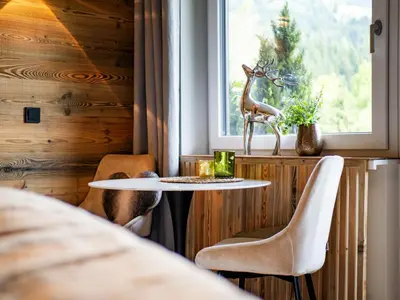 Ein Sitzbereich in der Unterkunft Alpines Nest by Apartment Managers