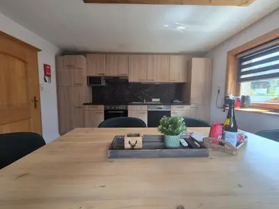 Küche/Küchenzeile in der Unterkunft 9 persons apartment Haus Jens