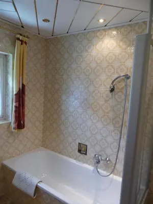Ein Badezimmer in der Unterkunft Haus Kröll