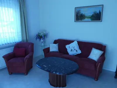 Ein Sitzbereich in der Unterkunft Haus Kröll