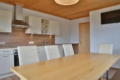 Küche/Küchenzeile in der Unterkunft Haus Burbach